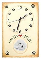 Bichon Frise Clock