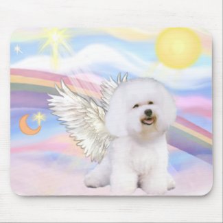 Bichon Frise Angel mousepad