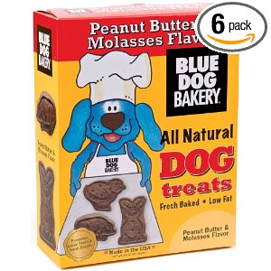Blue Dog Bakery Natural Low Fat Dog Treats, Peanut Butter & Molasses Flavor